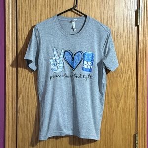 Peace Love Bud Light Tee